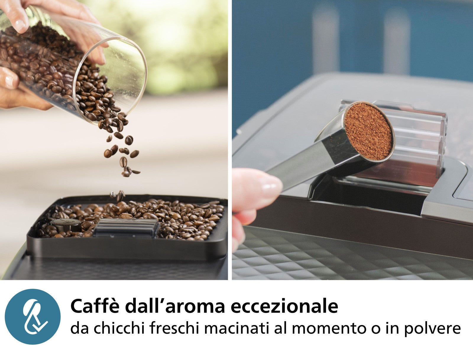 Philips EP0820/00 Macchina Espresso Automatica 15 bar Macinatore Integrato Nero