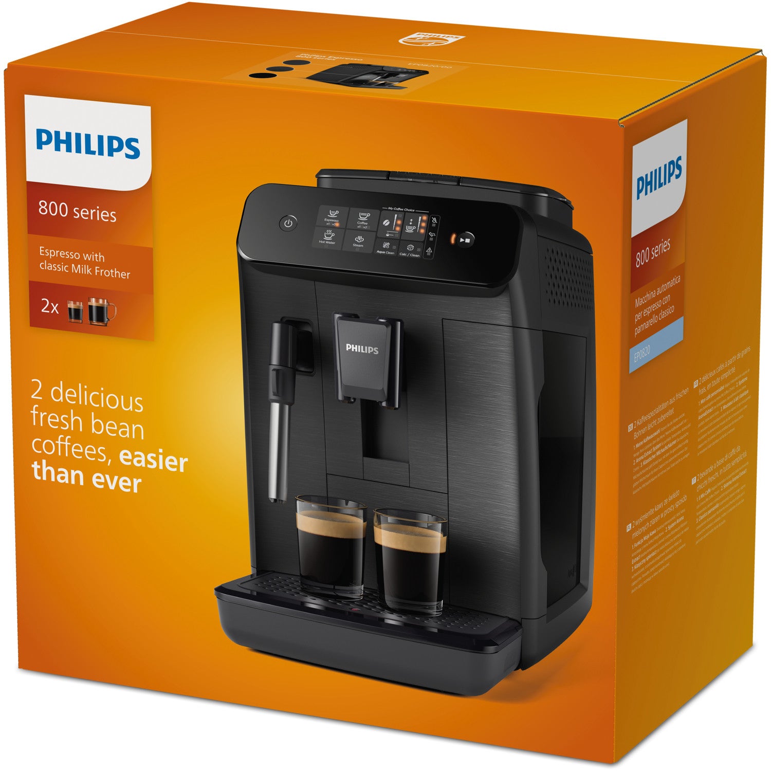 Philips EP0820/00 Macchina Espresso Automatica 15 bar Macinatore Integrato Nero