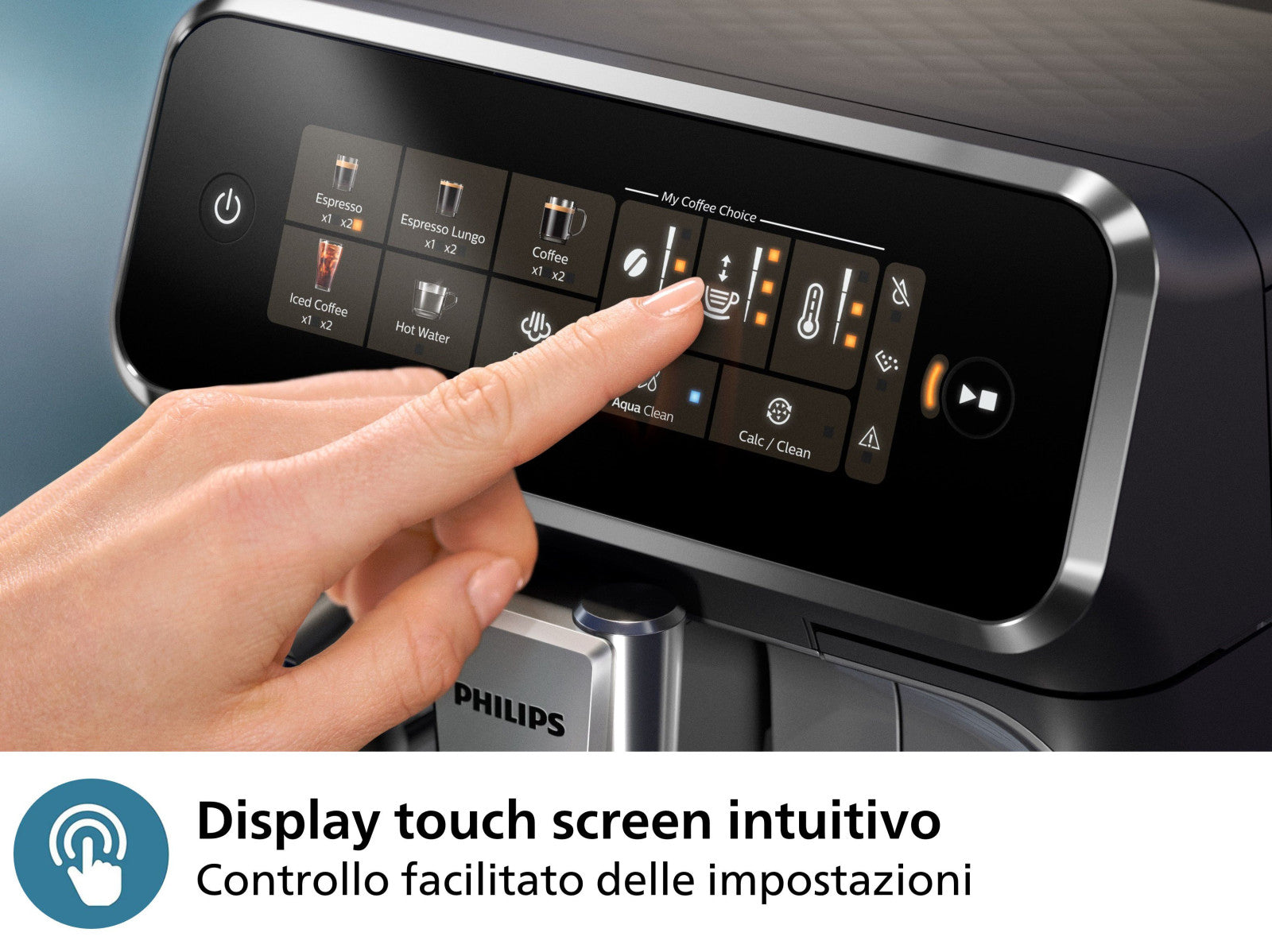 Philips Series 3300 EP3321/40 Macchina Caffè Automatica 5 Bevande Montalatte Nero