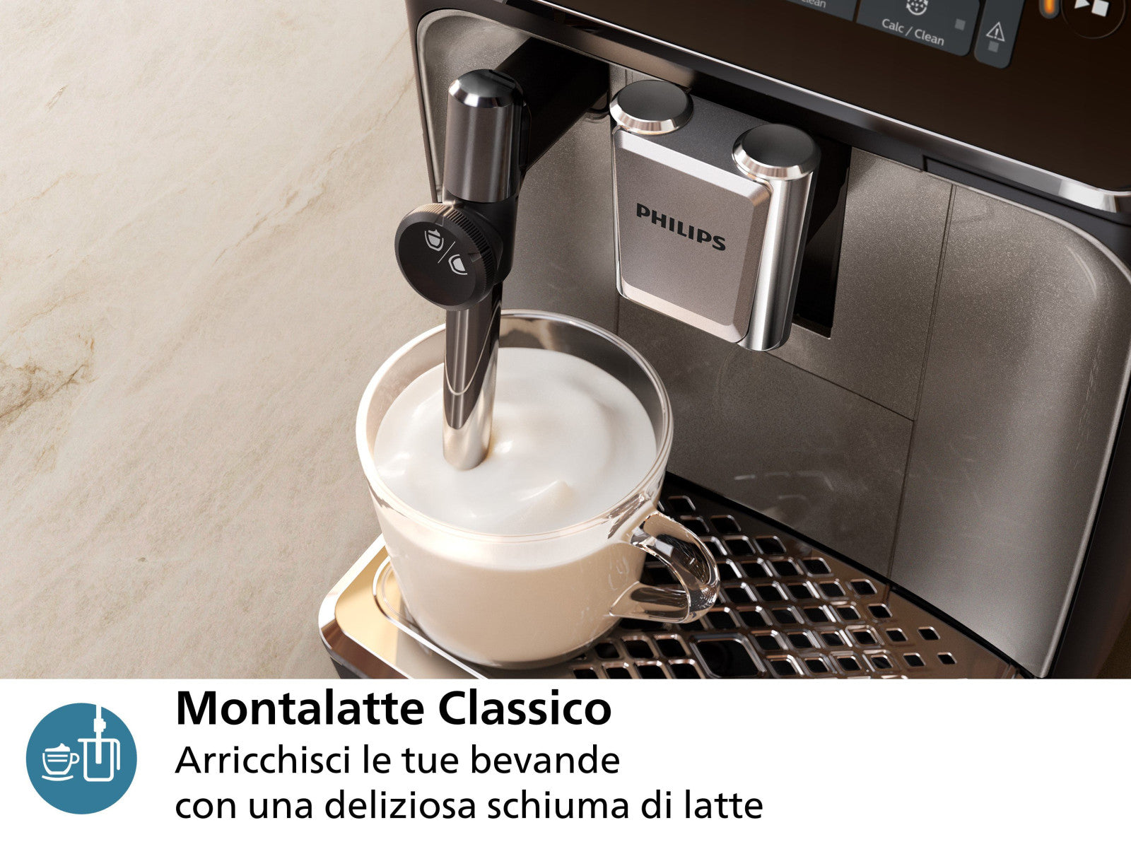 Philips Series 3300 EP3321/40 Macchina Caffè Automatica 5 Bevande Montalatte Nero