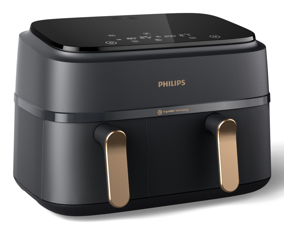 Philips 3000 Friggitrice ad Aria Doppio Cestello 9L 12 Metodi di Cottura 2750W