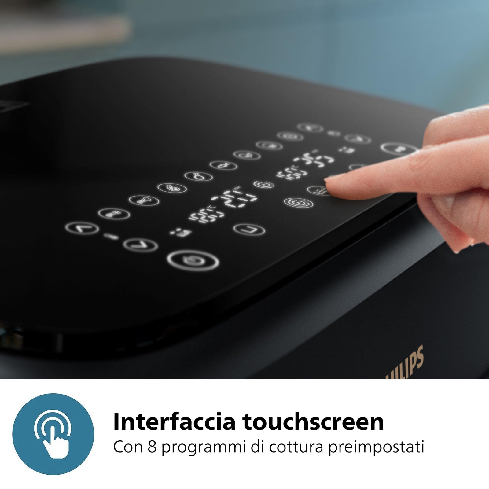 Philips 3000 Friggitrice ad Aria Doppio Cestello 9L 12 Metodi di Cottura 2750W