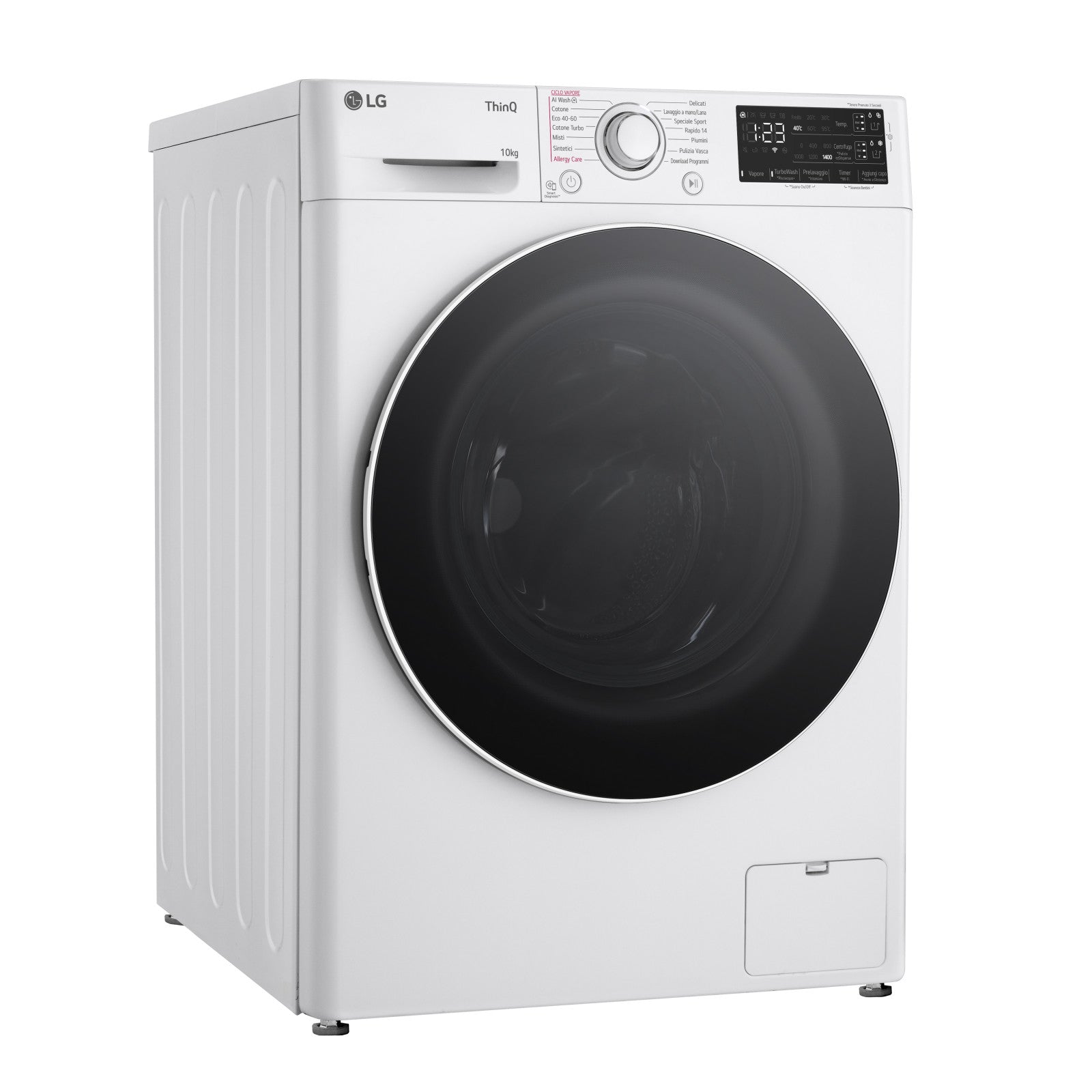LG Lavatrice F4R3710NSWW 10 kg 1400 giri Classe A AI DD Carica Frontale Bianco