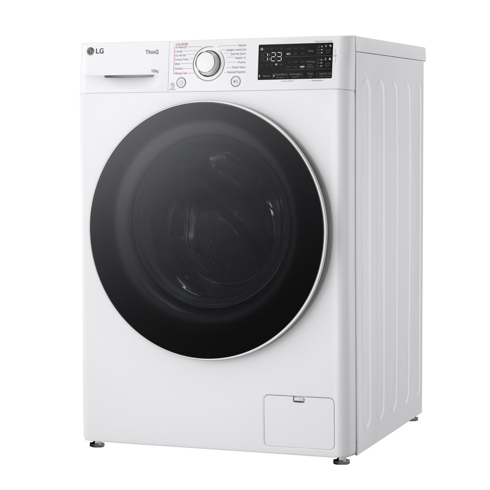 LG Lavatrice F4R3710NSWW 10 kg 1400 giri Classe A AI DD Carica Frontale Bianco