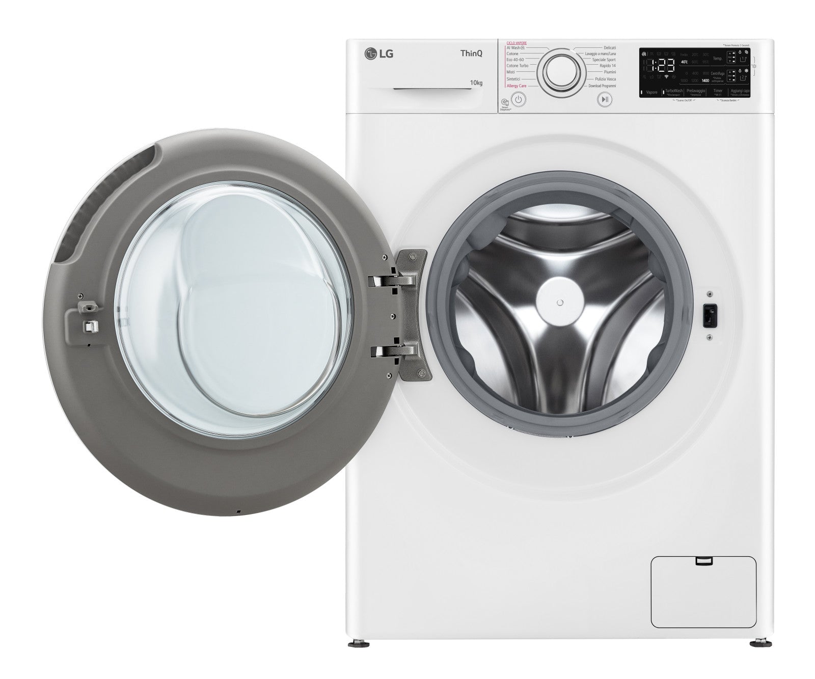 LG Lavatrice F4R3710NSWW 10 kg 1400 giri Classe A AI DD Carica Frontale Bianco