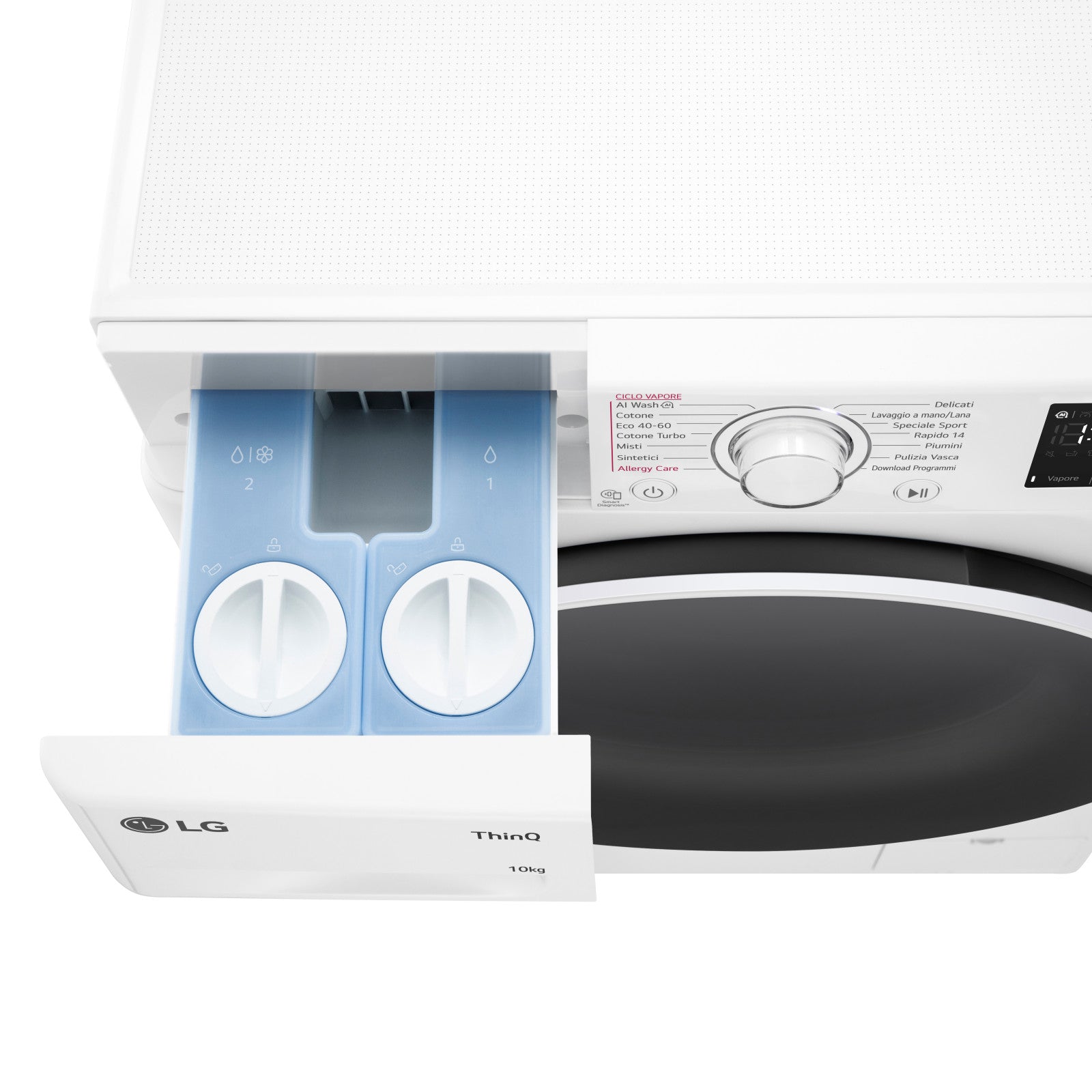 LG Lavatrice F4R3710NSWW 10 kg 1400 giri Classe A AI DD Carica Frontale Bianco