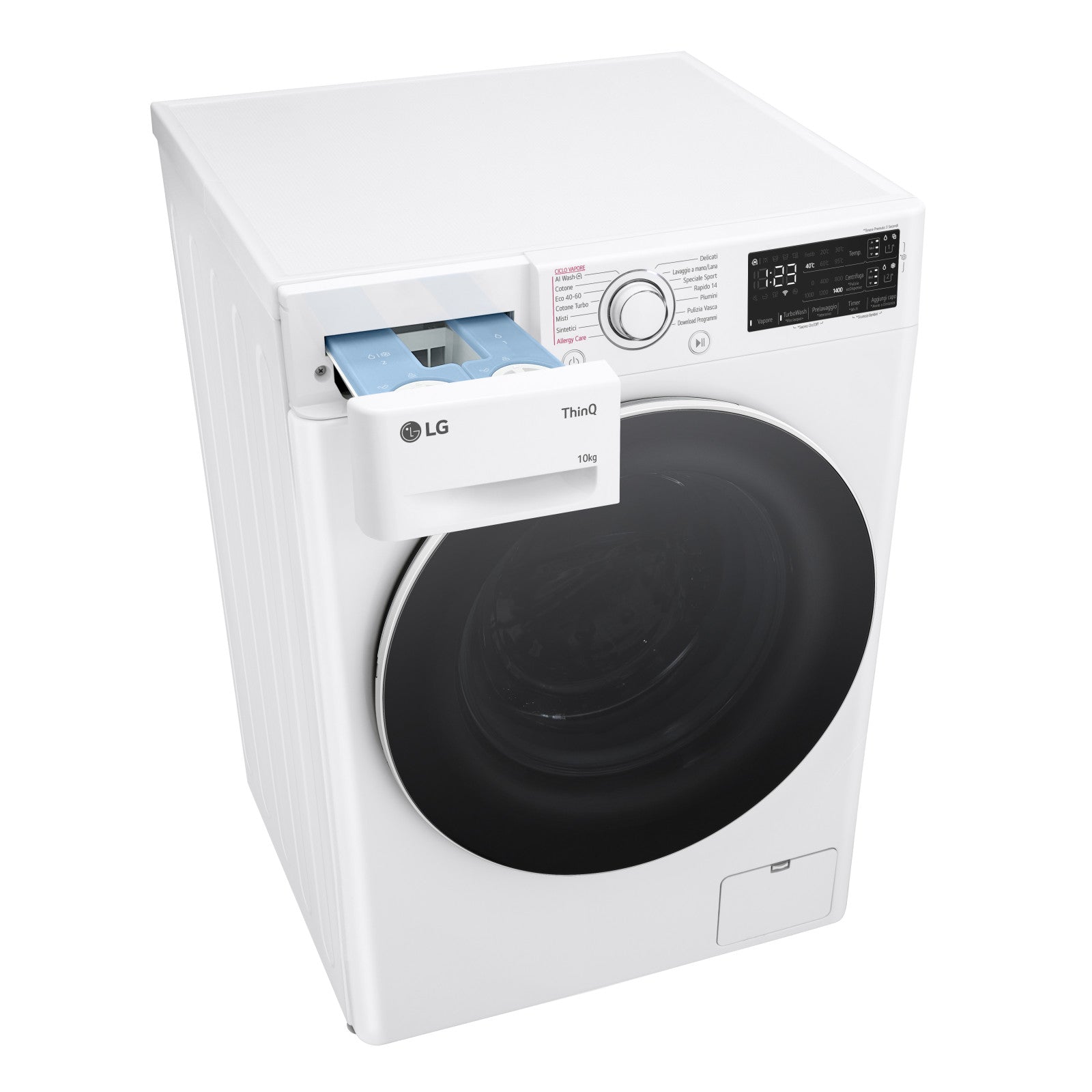 LG Lavatrice F4R3710NSWW 10 kg 1400 giri Classe A AI DD Carica Frontale Bianco