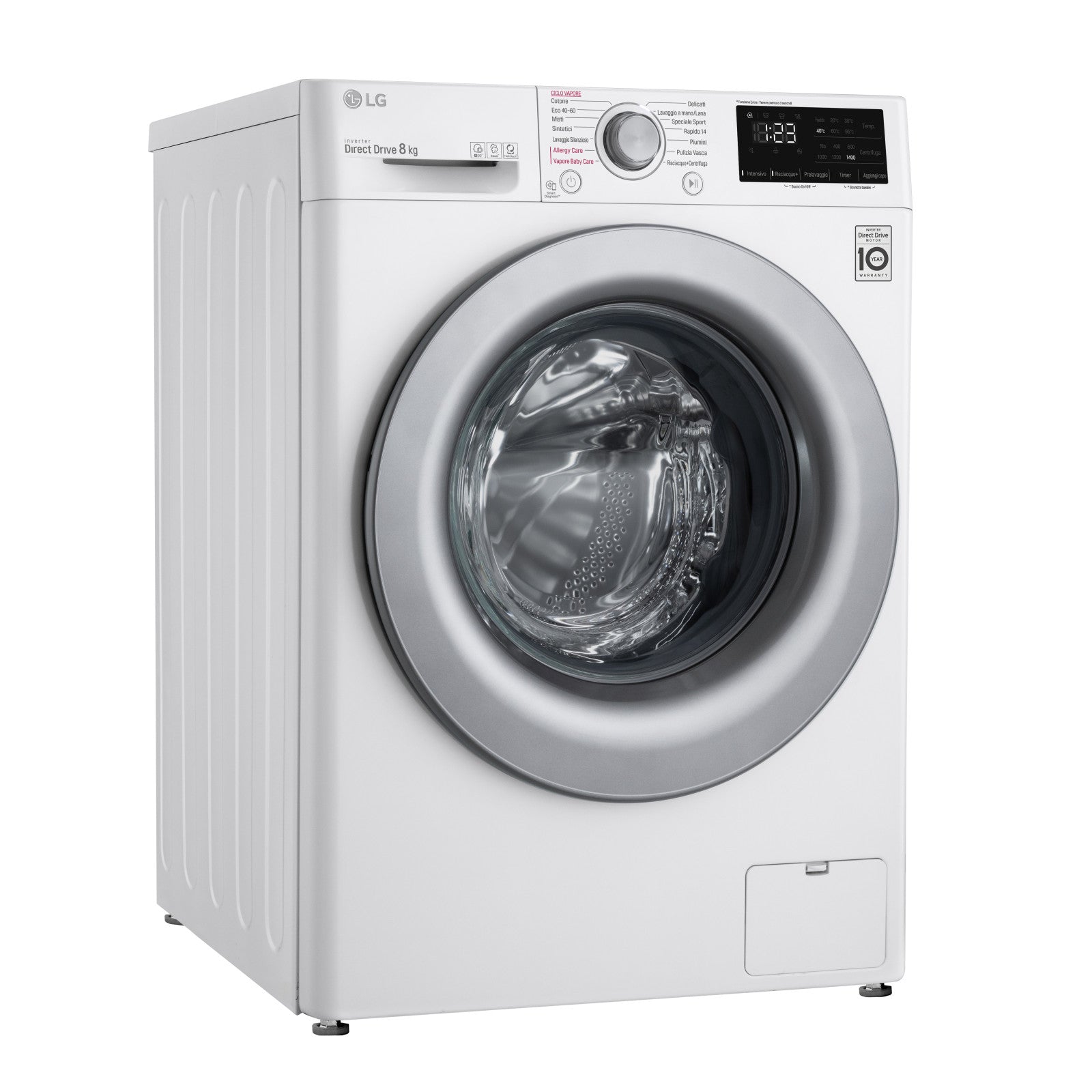LG Lavatrice Slim F2WV3S7S4E 7kg Classe D Vapore AI DD Carica Frontale 1200 giri