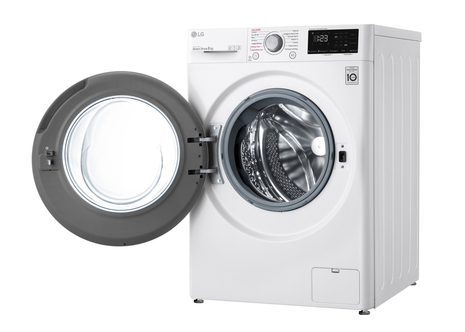 LG Lavatrice Slim F2WV3S7S4E 7kg Classe D Vapore AI DD Carica Frontale 1200 giri