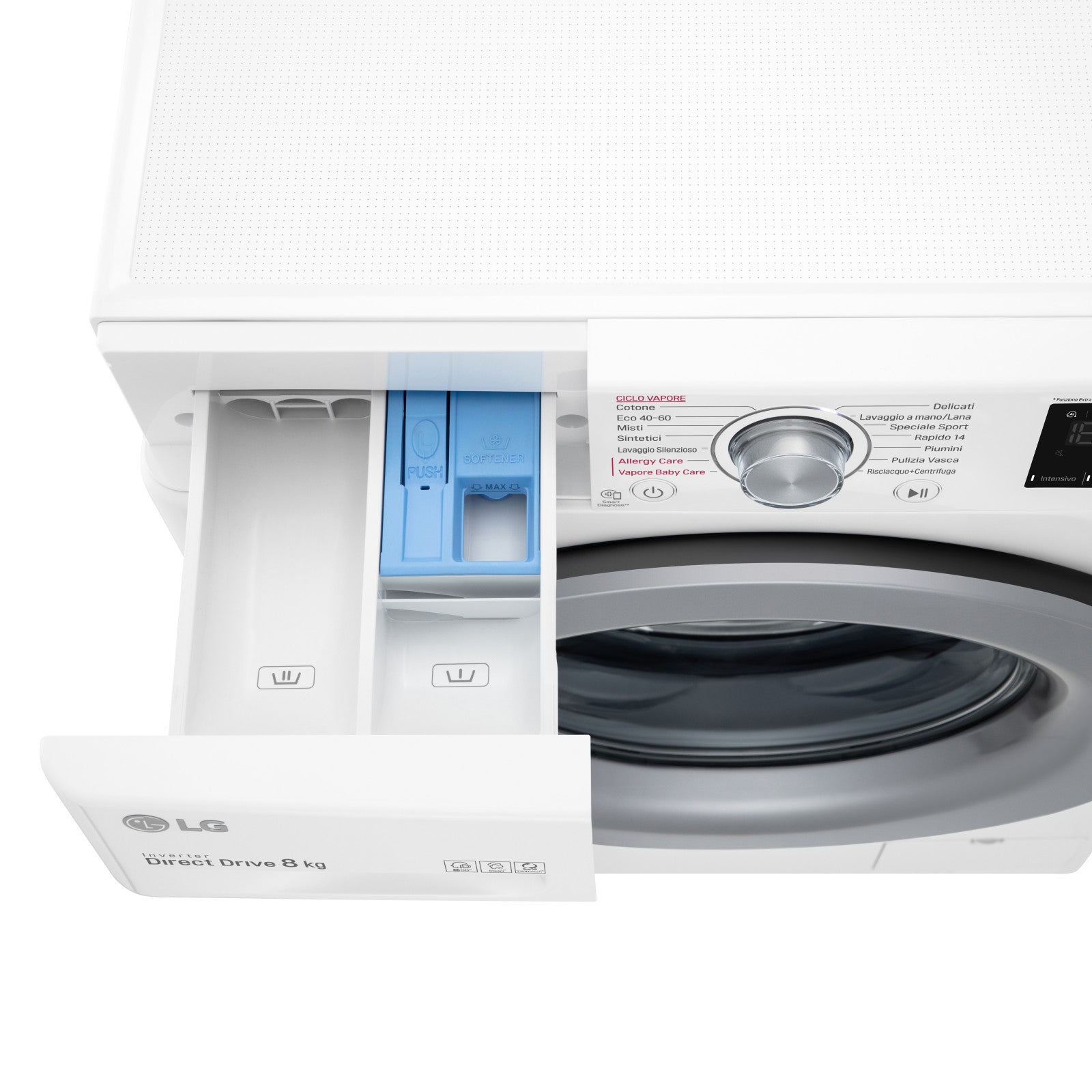 LG Lavatrice Slim F2WV3S7S4E 7kg Classe D Vapore AI DD Carica Frontale 1200 giri