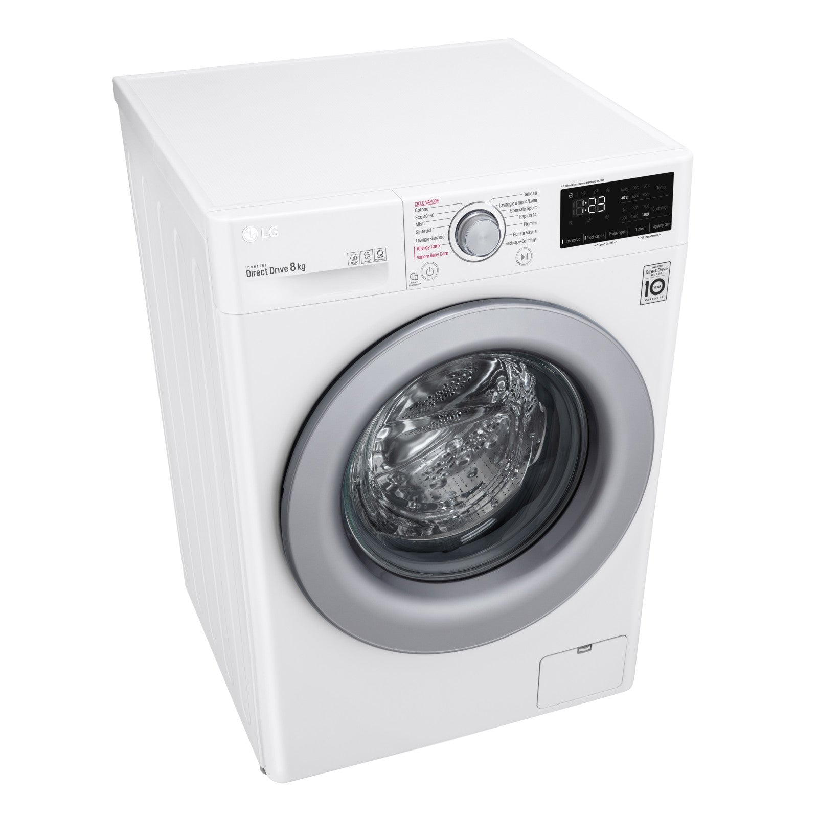 LG Lavatrice Slim F2WV3S7S4E 7kg Classe D Vapore AI DD Carica Frontale 1200 giri