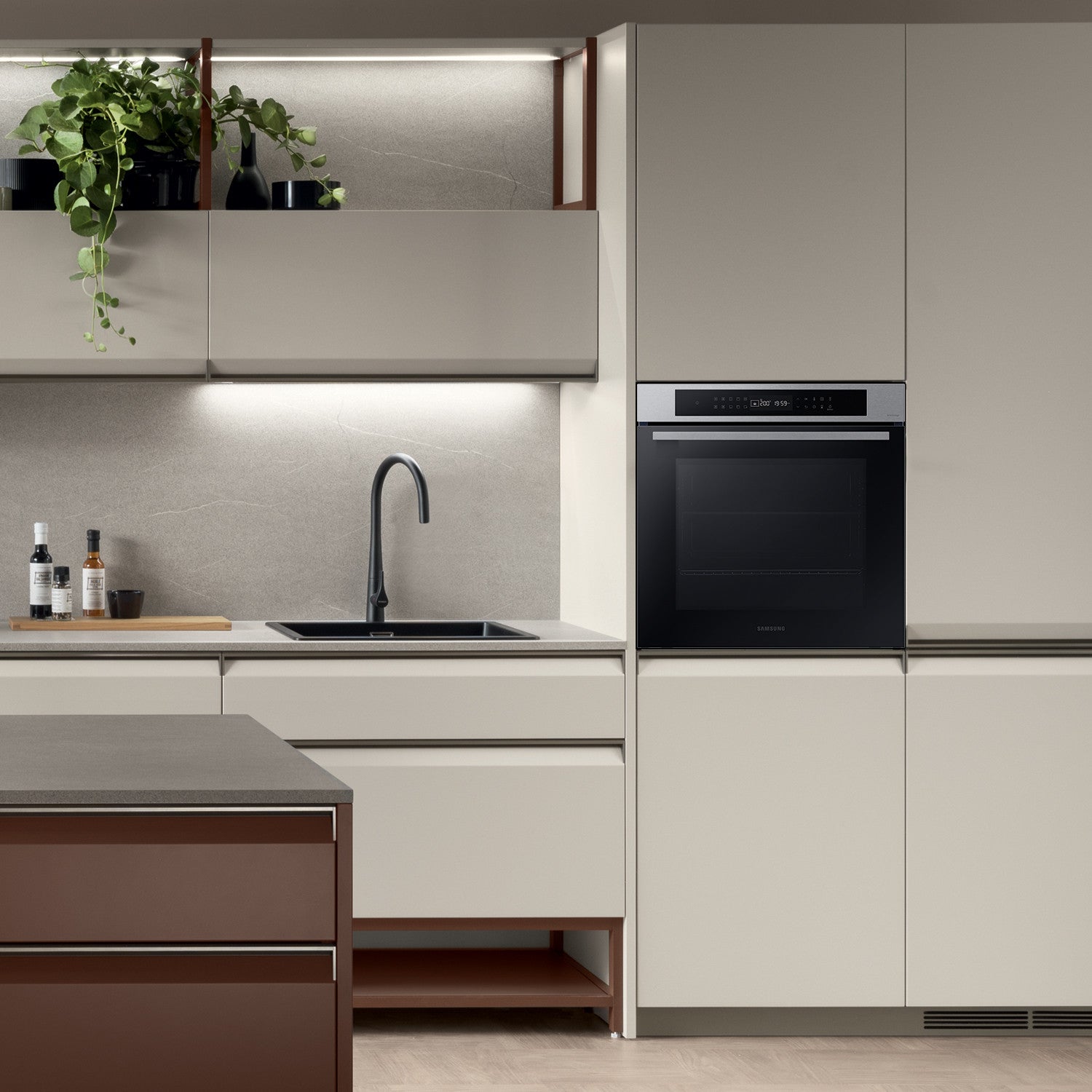 Samsung NV7B4040VBS Forno Incasso Multifunzione 76L A+ Wi-Fi Vapore Inox