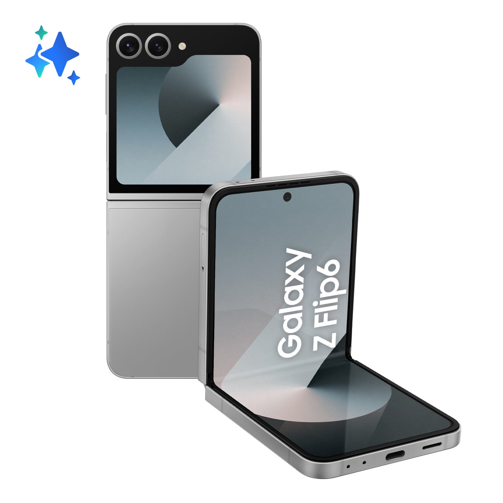 Samsung Galaxy Z Flip6 F741B Smartphone Pieghevole 512GB 12GB RAM Silver Shadow