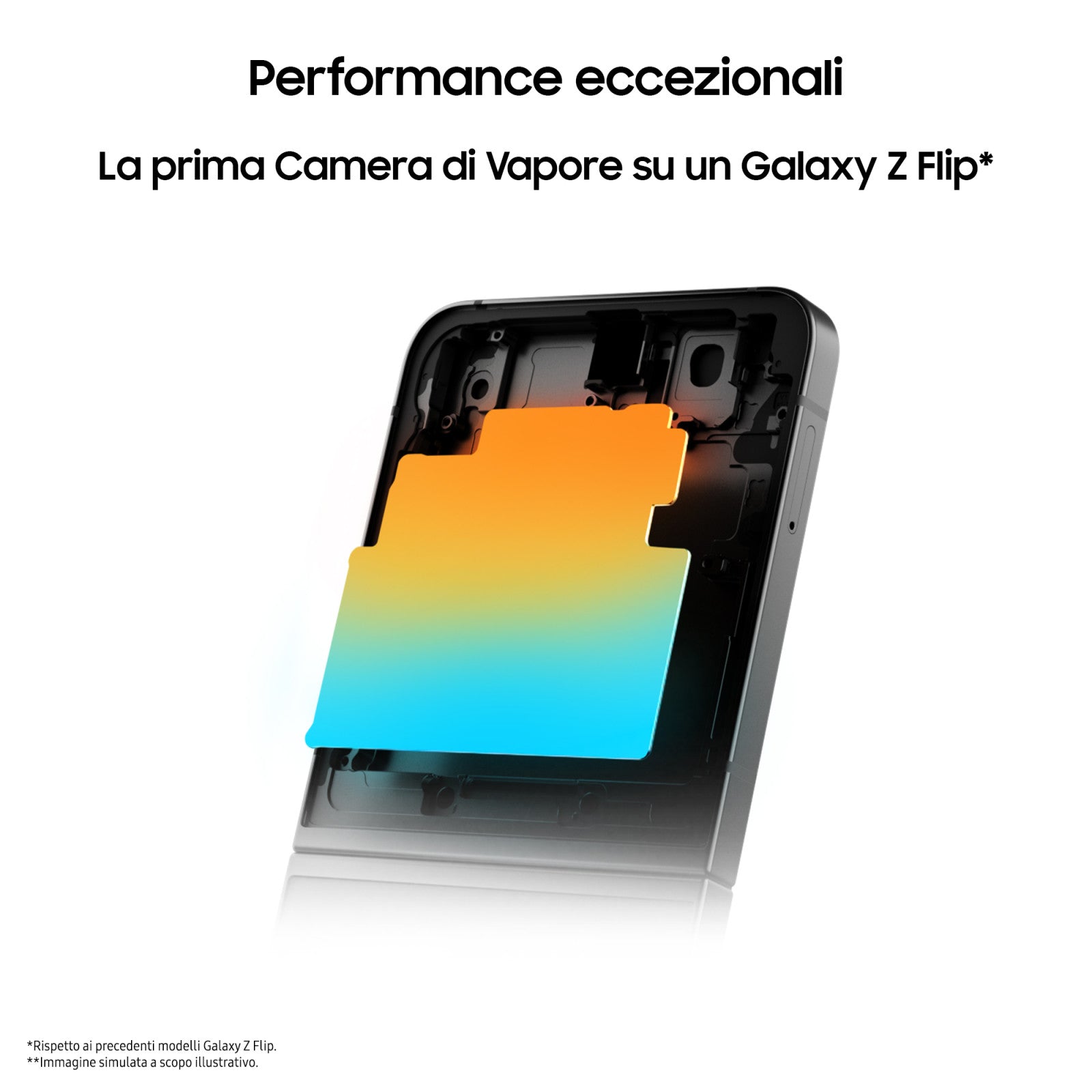 Samsung Galaxy Z Flip6 F741B Smartphone Pieghevole 512GB 12GB RAM Silver Shadow
