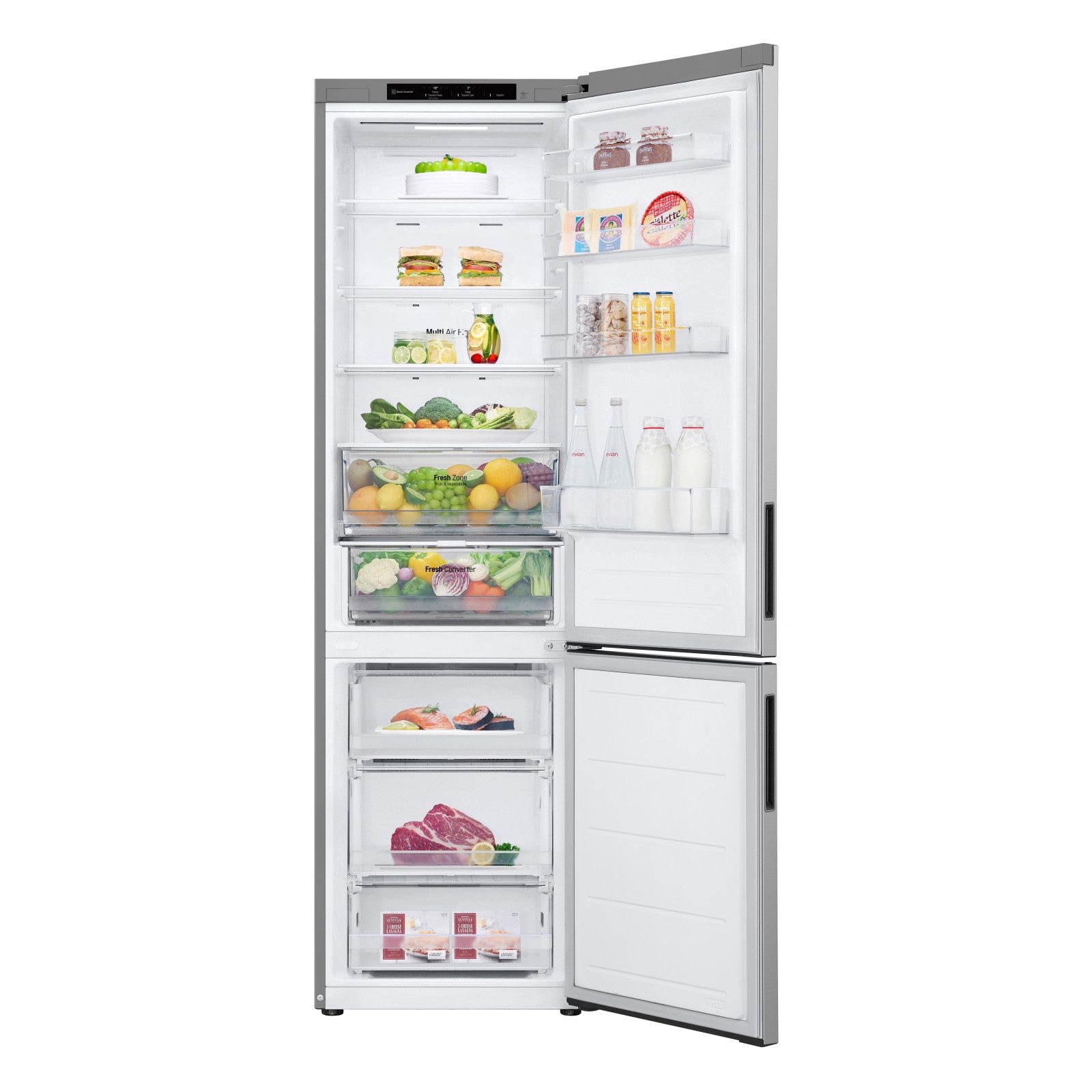 LG GBV22NCCPY Frigorifero Combinato 387L No Frost Classe C Prime Silver
