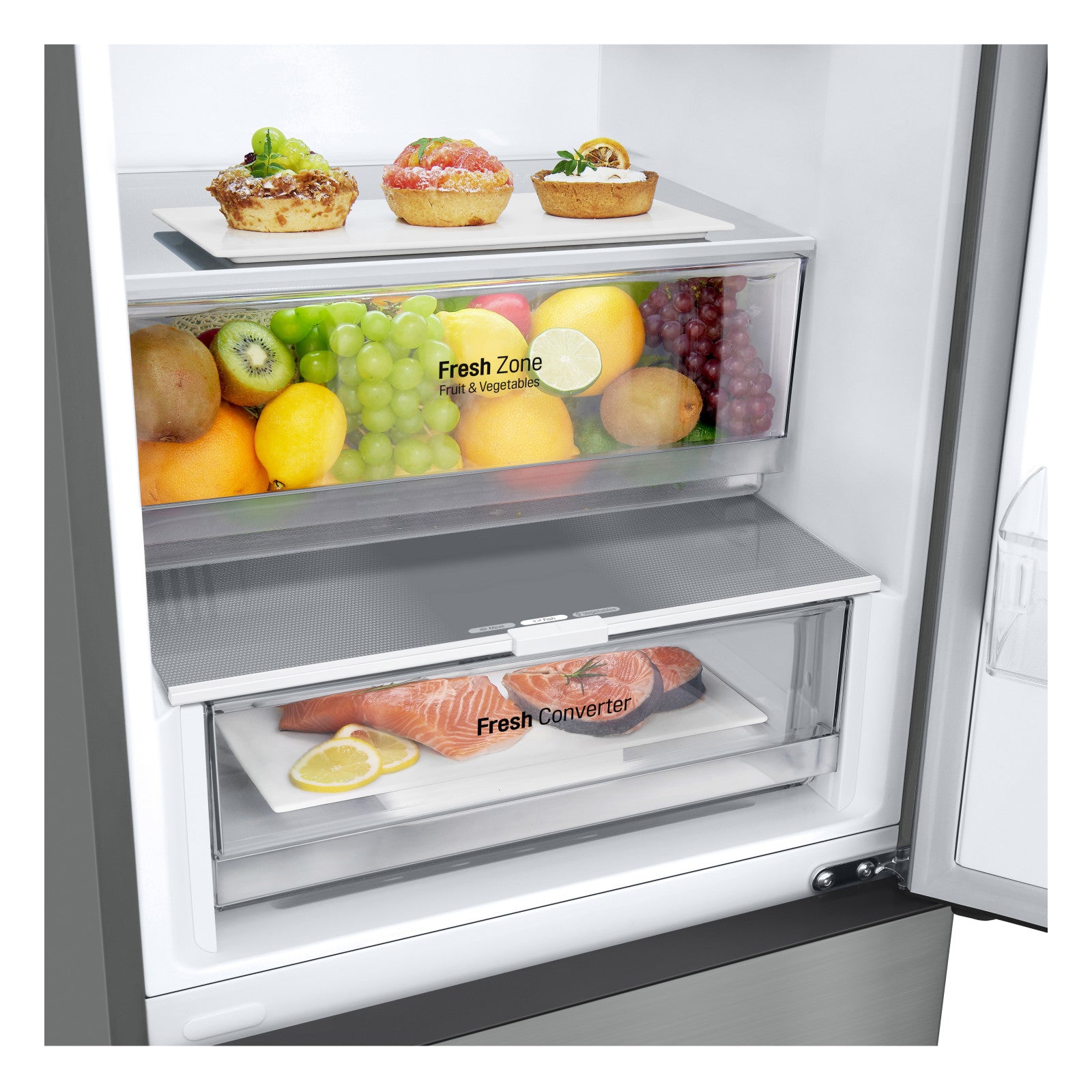 LG GBV22NCCPY Frigorifero Combinato 387L No Frost Classe C Prime Silver