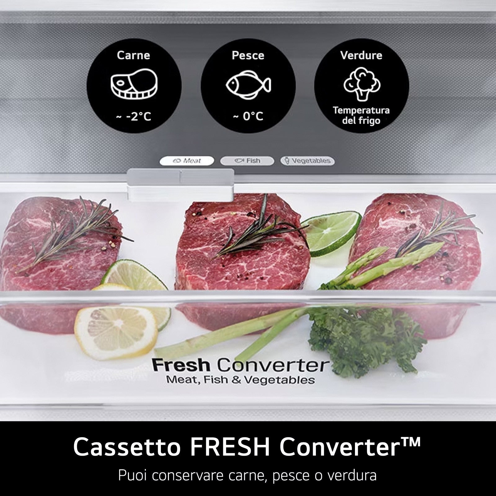 LG GBV22NCCPY Frigorifero Combinato 387L No Frost Classe C Prime Silver