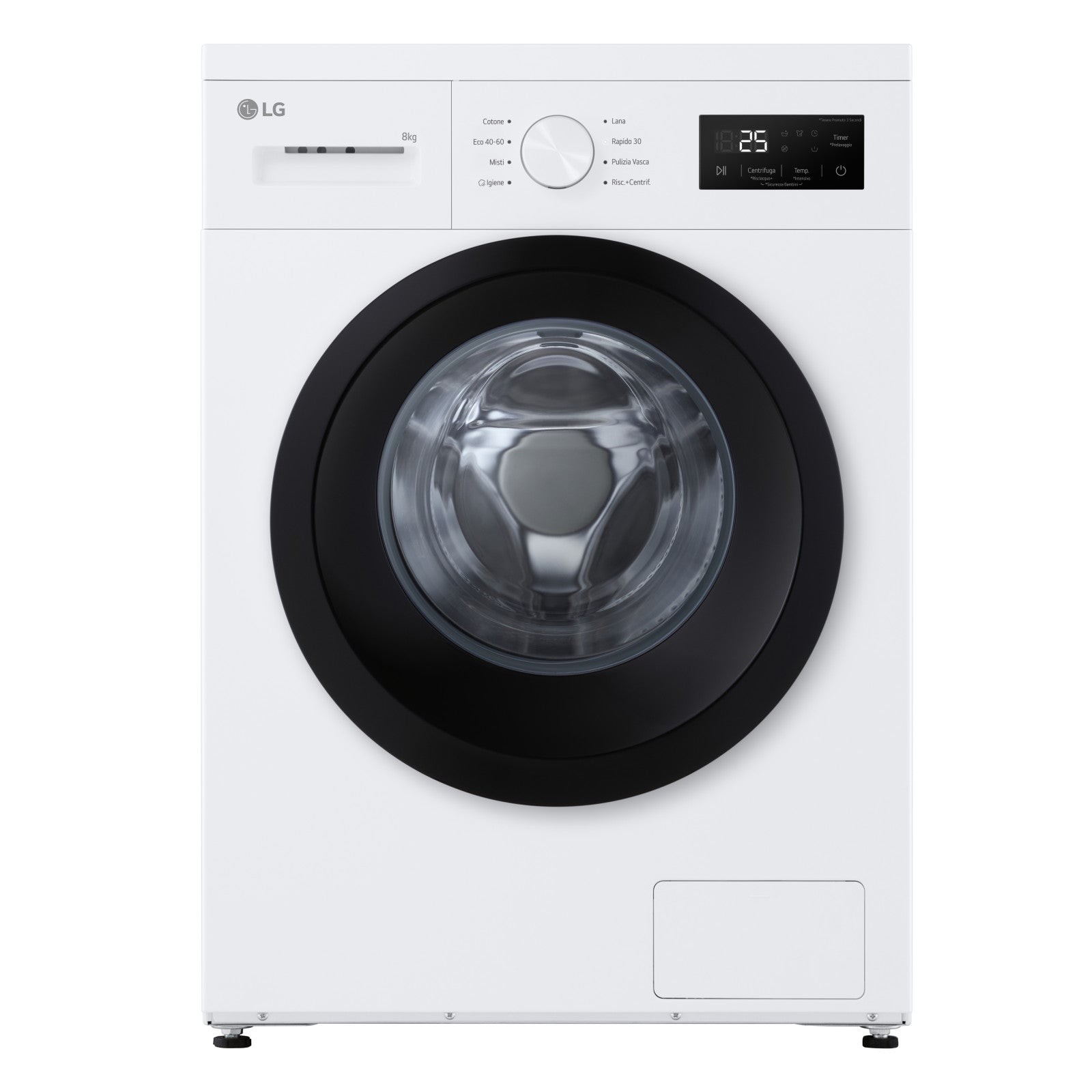 Lg Lavatrice Slim F4NA10S8NWK 8kg 1400 Giri Classe A HygieneSteam Bianco