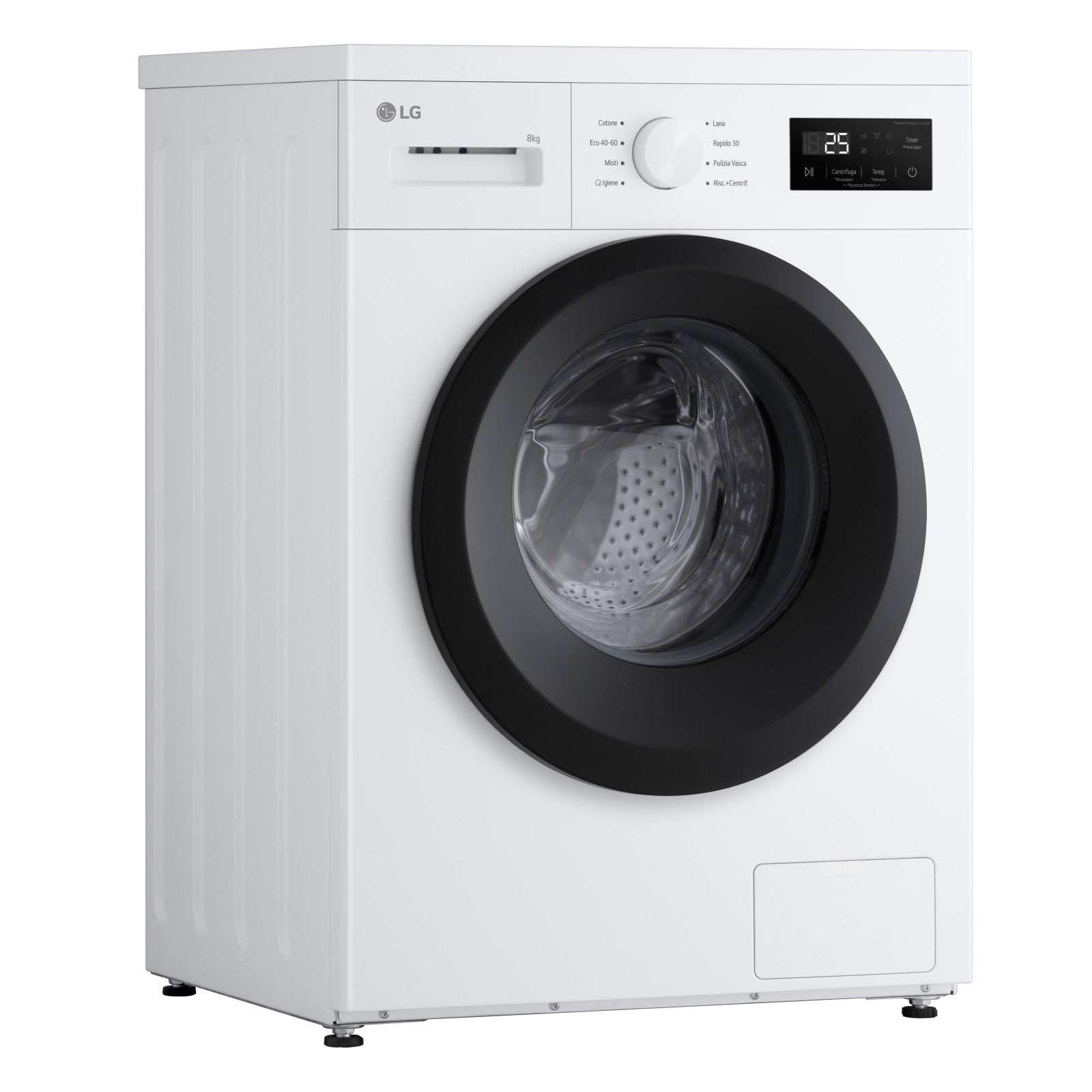 Lg Lavatrice Slim F4NA10S8NWK 8kg 1400 Giri Classe A HygieneSteam Bianco