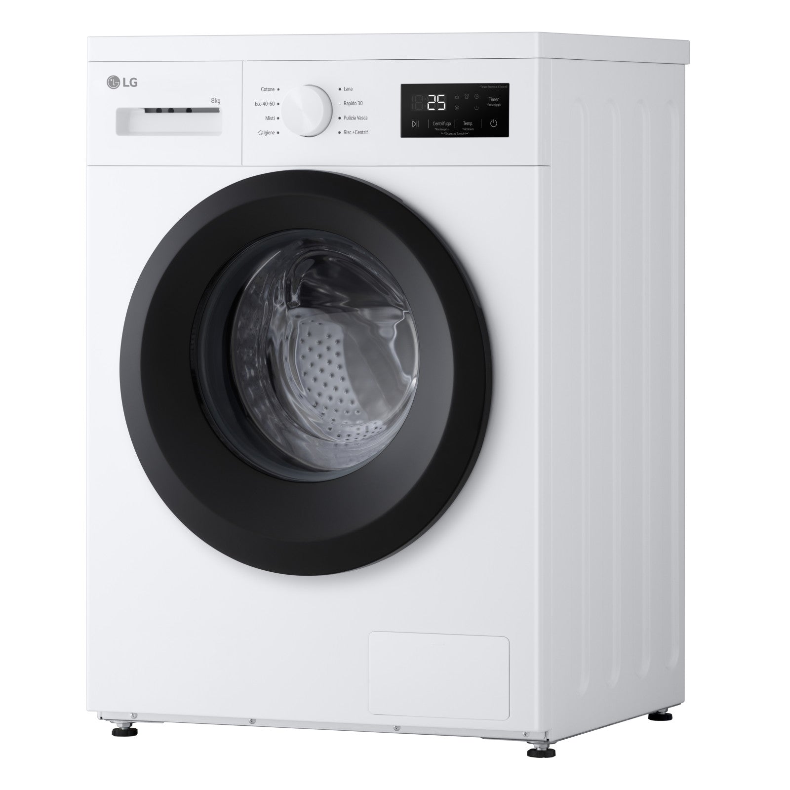 Lg Lavatrice Slim F4NA10S8NWK 8kg 1400 Giri Classe A HygieneSteam Bianco