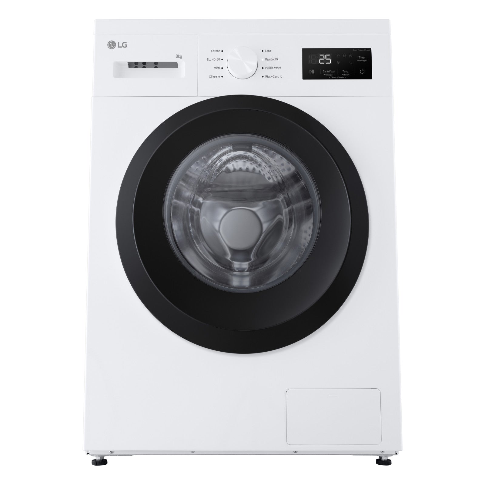 Lg Lavatrice Slim F4NA10S8NWK 8kg 1400 Giri Classe A HygieneSteam Bianco