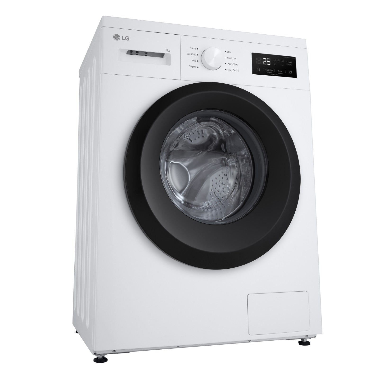 Lg Lavatrice Slim F4NA10S8NWK 8kg 1400 Giri Classe A HygieneSteam Bianco